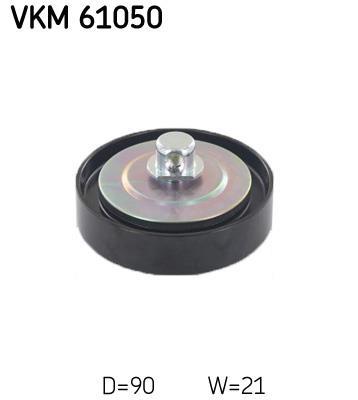 Galet enrouleur de courroie d'accessoire SKF ref. VKM 61050